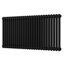 Alpha - Black Column Radiator H600mm x W1164mm 2 Column - Feet Included