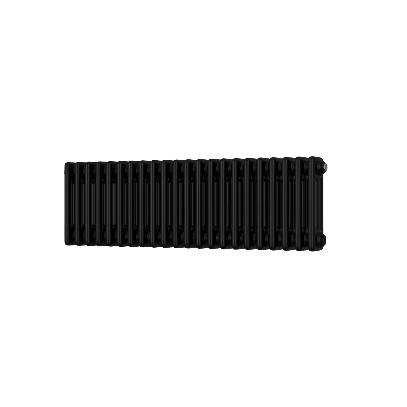 Alpha - Black Column Radiator H300mm x W999mm 3 Column - Feet Included
