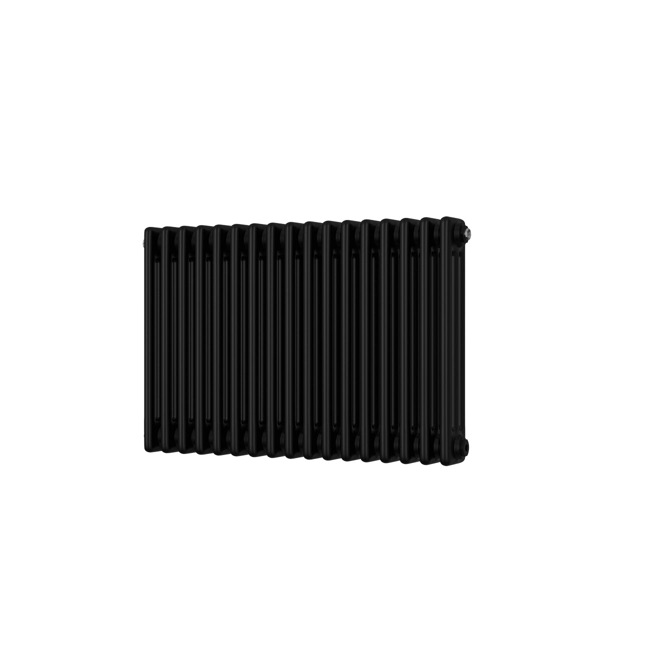 Alpha - Black Column Radiator H500mm x W777mm 3 Column - Feet Included