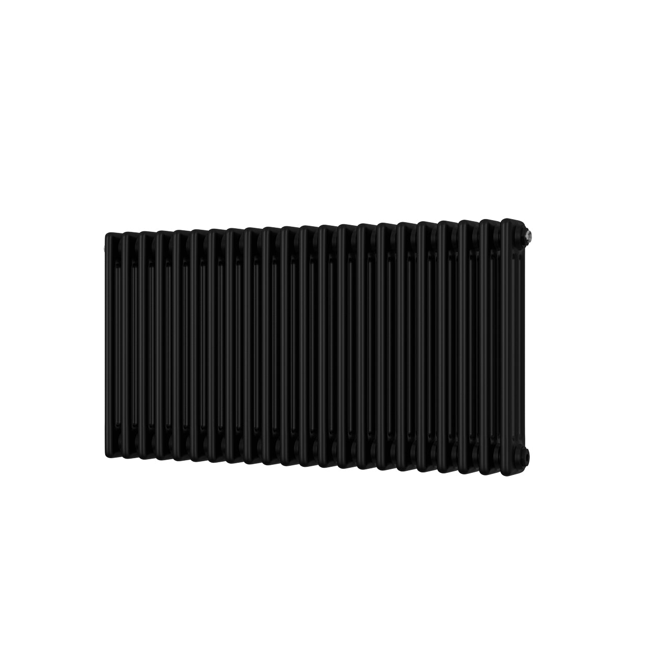 Alpha - Black Column Radiator H500mm x W999mm 3 Column - Feet Included