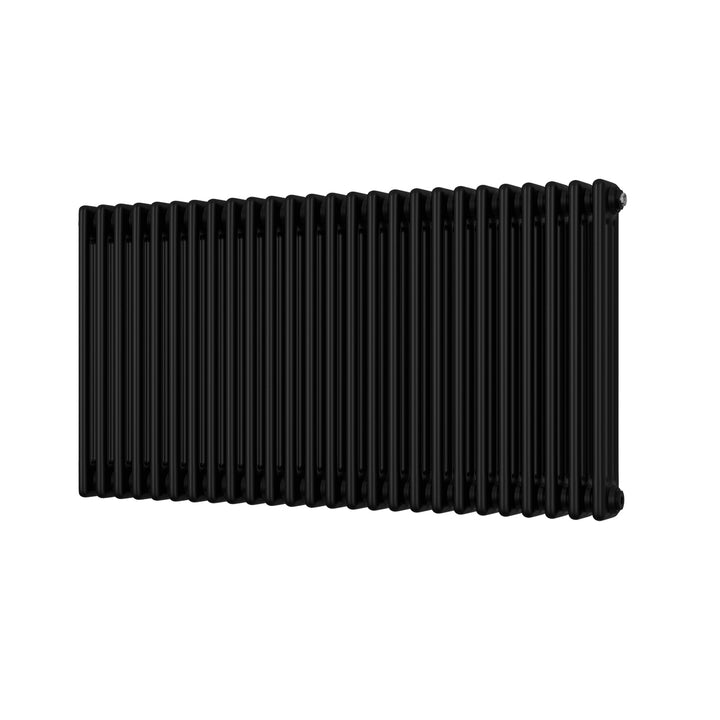 Alpha - Black Column Radiator H600mm x W1177mm 3 Column - Feet Included