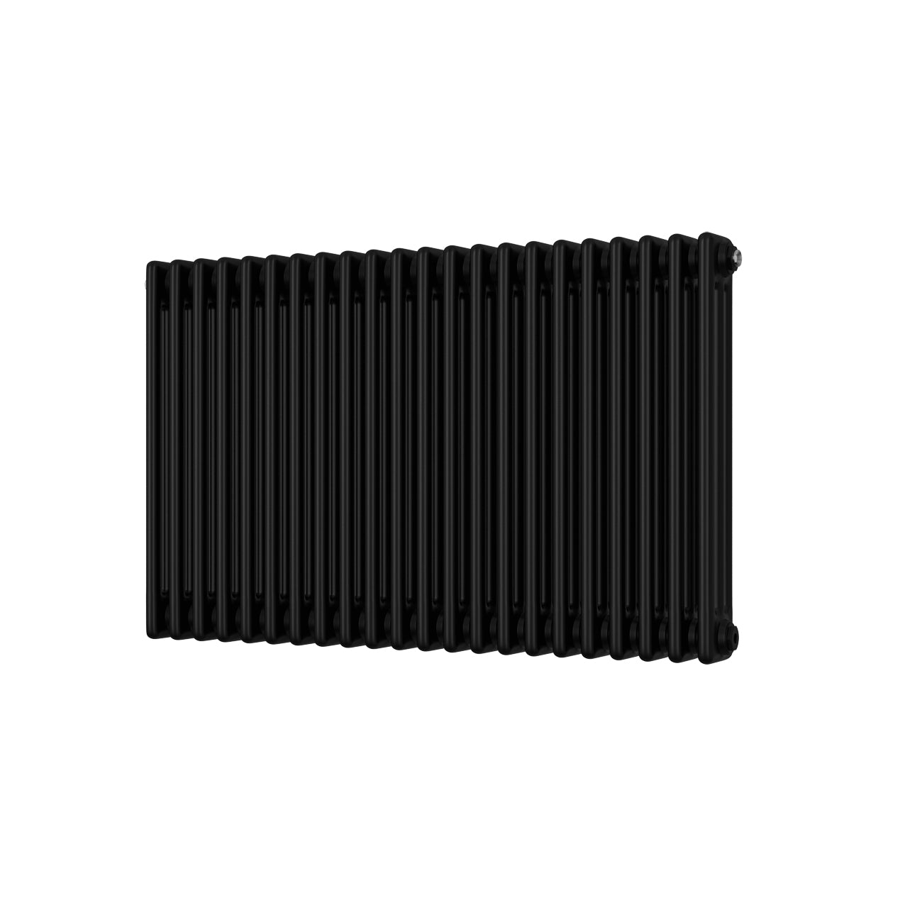 Alpha - Black Column Radiator H600mm x W999mm 3 Column - Feet Included
