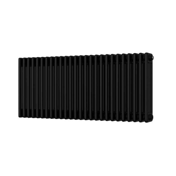Alpha - Black Column Radiator H500mm x W1164mm 4 Column - Feet Included