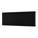 Alpha - Black Column Radiator H500mm x W1340mm 4 Column - Feet Included