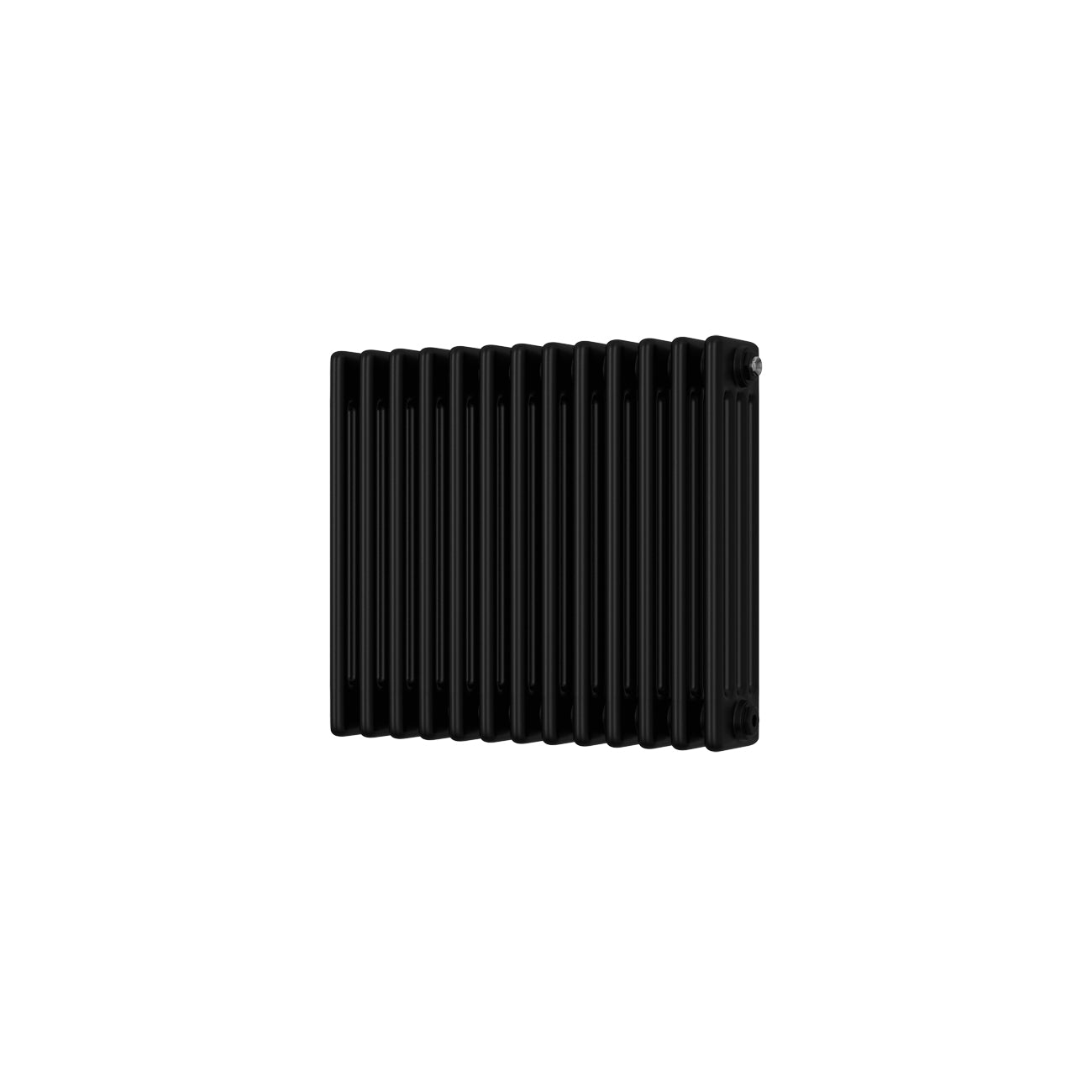 Alpha - Black Column Radiator H500mm x W592mm 4 Column