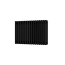 Alpha - Black Column Radiator H500mm x W768mm 4 Column - Feet Included