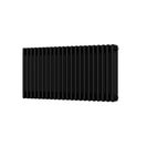 Alpha - Black Column Radiator H500mm x W988mm 4 Column - Feet Included