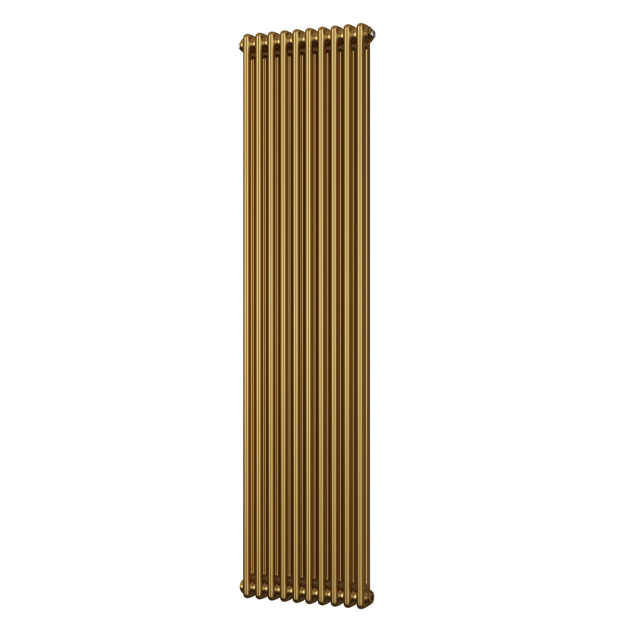 Alpha - Brushed Brass Vertical Column Radiator H1800mm x W460mm 2 Column