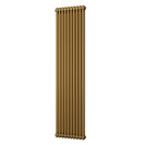 Alpha - Brushed Brass Vertical Column Radiator H1800mm x W460mm 2 Column