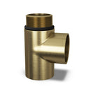 Talus - Brushed Brass Radiator T-Piece 1/2