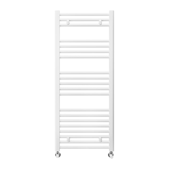 Bolzano - White Heated Towel Rail - H1188mm x W800mm - Curved