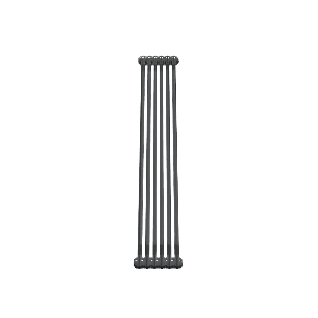 Bircham - Raw Metal Vertical Column Radiator H1500mm x W296mm 2 Column