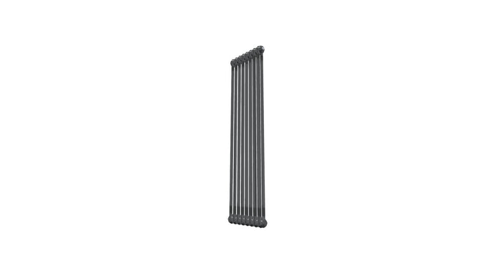 Bircham - Raw Metal Vertical Column Radiator H1500mm x W386mm 2 Column