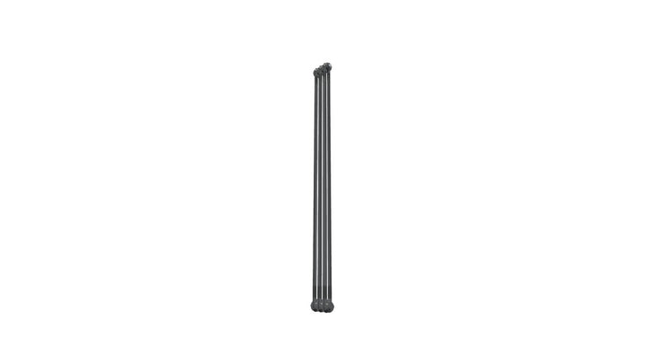 Bircham - Raw Metal Vertical Column Radiator H1800mm x W161mm 2 Column
