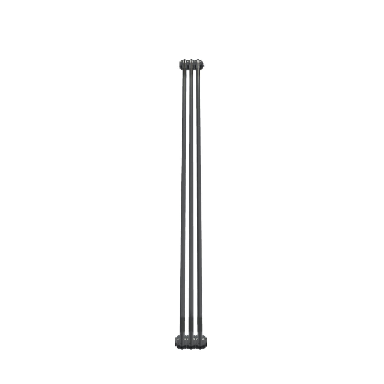 Bircham - Raw Metal Vertical Column Radiator H1800mm x W161mm 2 Column