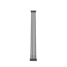 Bircham - Raw Metal Vertical Column Radiator H1800mm x W206mm 2 Column