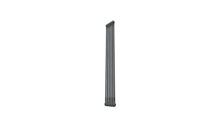 Bircham - Raw Metal Vertical Column Radiator H1800mm x W251mm 2 Column