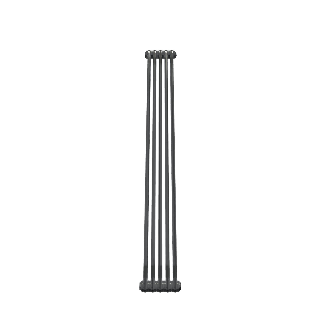 Bircham - Raw Metal Vertical Column Radiator H1800mm x W251mm 2 Column