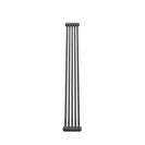 Bircham - Raw Metal Vertical Column Radiator H1800mm x W251mm 2 Column