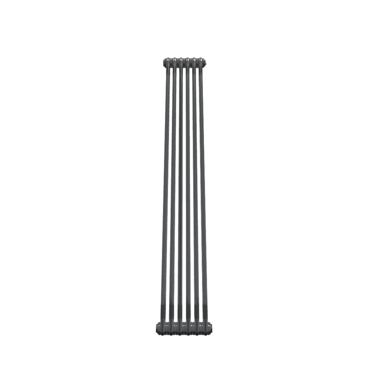 Bircham - Raw Metal Vertical Column Radiator H1800mm x W296mm 2 Column
