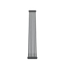 Bircham - Raw Metal Vertical Column Radiator H1800mm x W296mm 2 Column - Feet Included