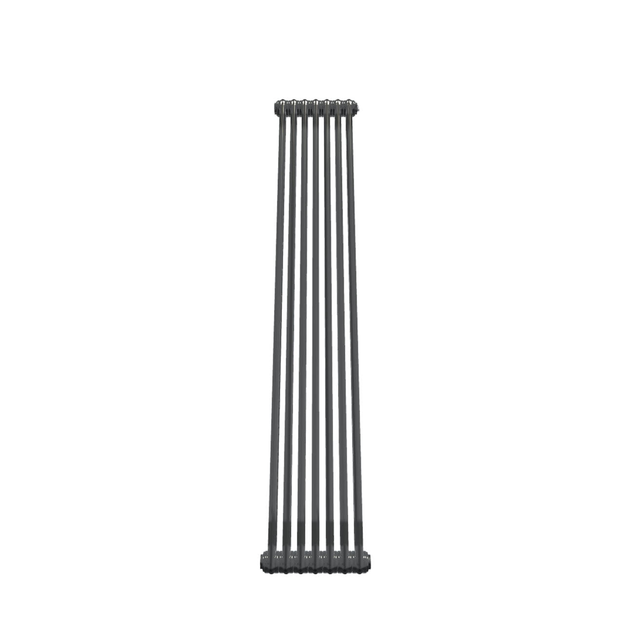 Bircham - Raw Metal Vertical Column Radiator H1800mm x W341mm 2 Column