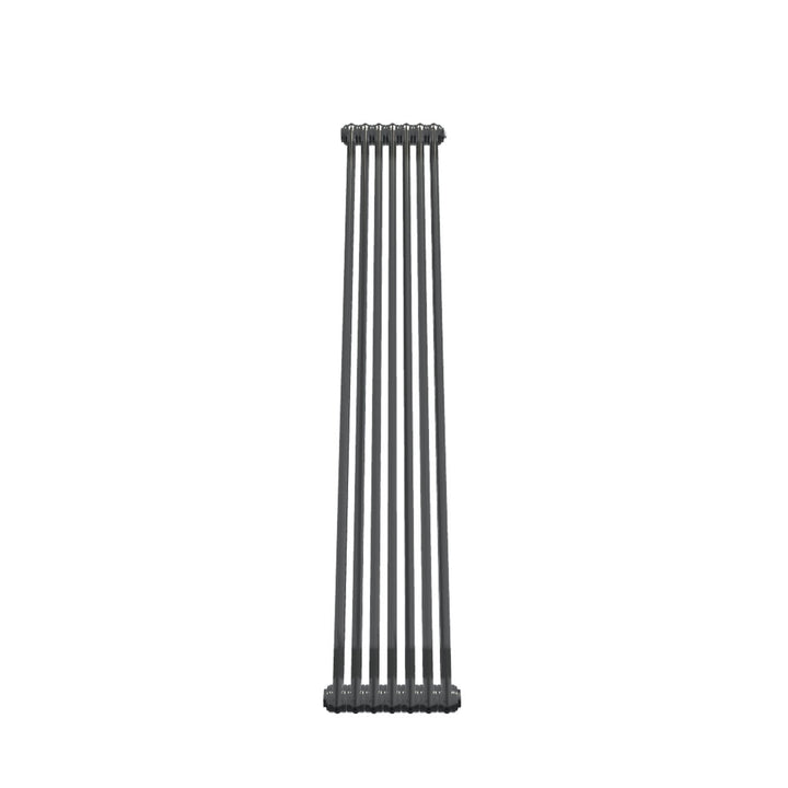 Bircham - Raw Metal Vertical Column Radiator H1800mm x W341mm 2 Column