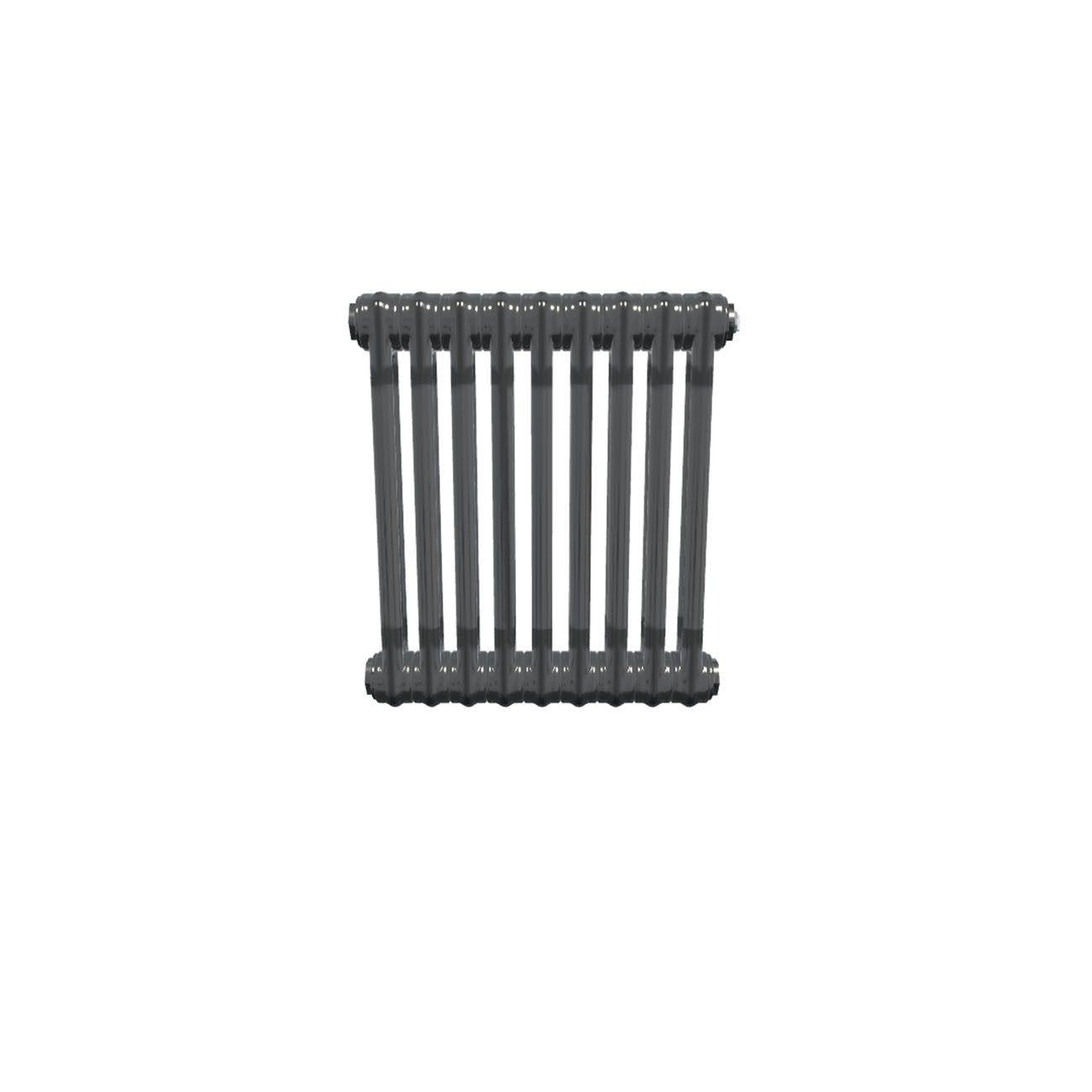 Bircham - Raw Metal Column Radiator H500mm x W431mm 2 Column - Feet Included