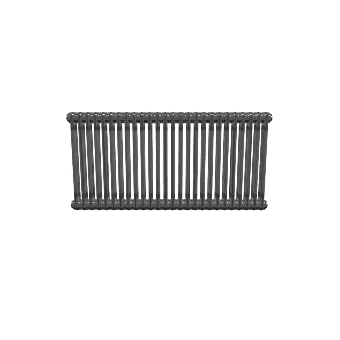 Bircham - Raw Metal Column Radiator H600mm x W1196mm 2 Column