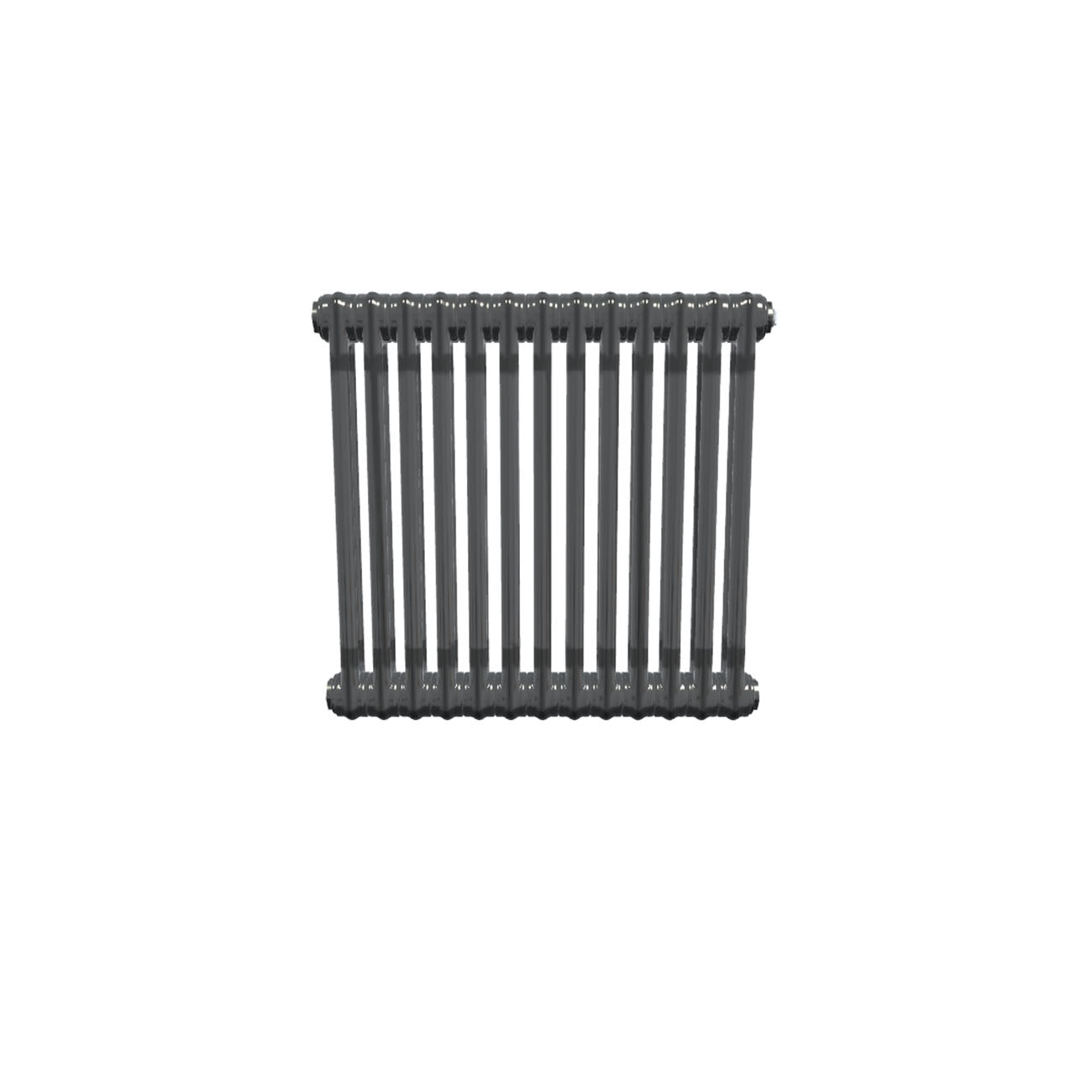 Bircham - Raw Metal Column Radiator H600mm x W611mm 2 Column