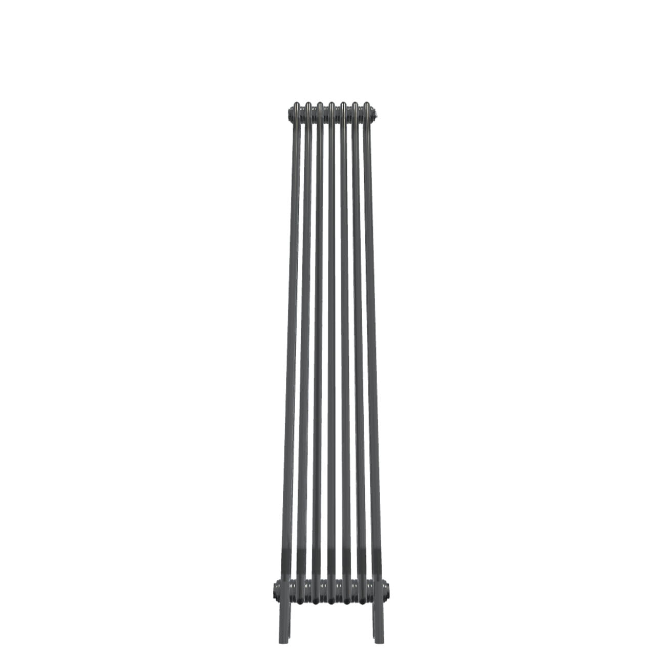 Bircham - Raw Metal Vertical Column Radiator H1800mm x W341mm 3 Column