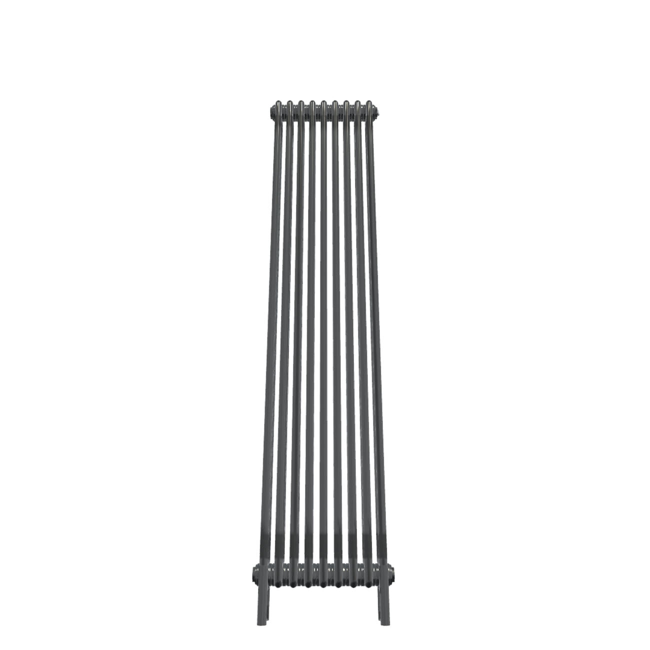 Bircham - Raw Metal Vertical Column Radiator H1800mm x W431mm 3 Column