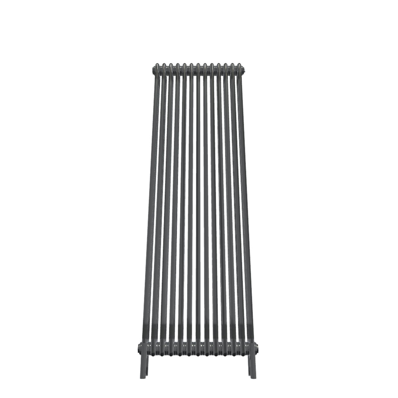 Bircham - Raw Metal Vertical Column Radiator H1800mm x W611mm 3 Column - Feet Included