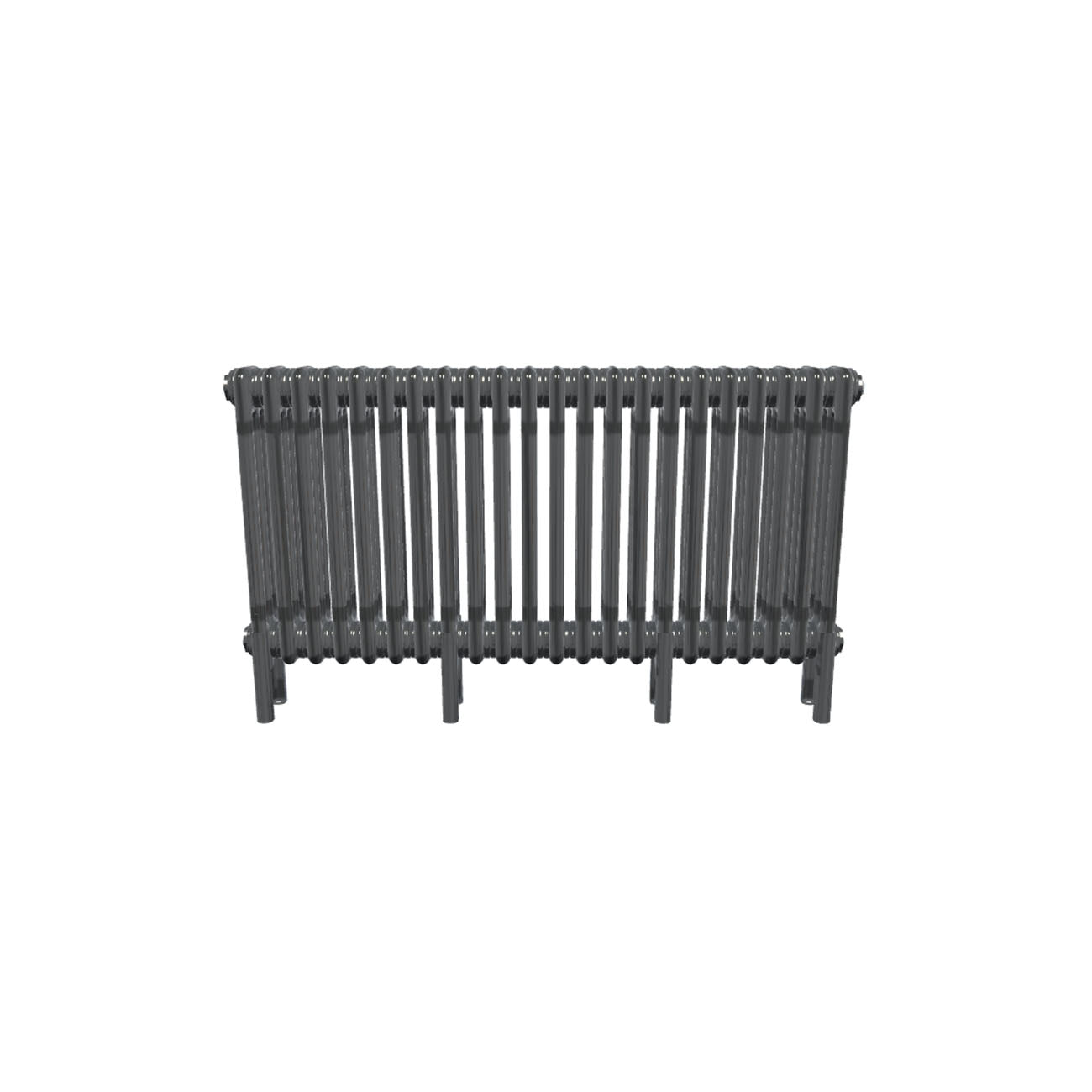 Bircham - Raw Metal Column Radiator H500mm x W1016mm 3 Column
