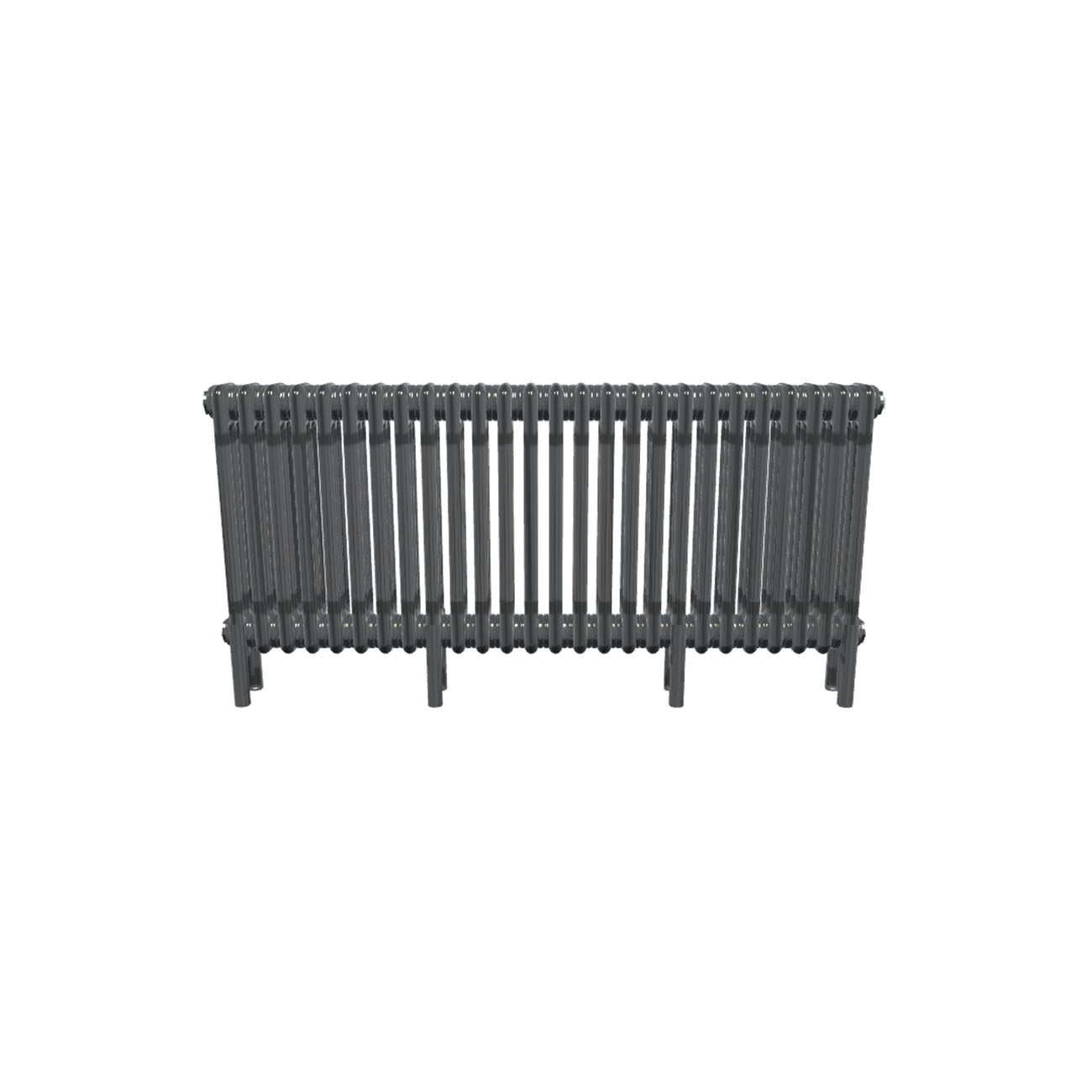 Bircham - Raw Metal Column Radiator H500mm x W1196mm 3 Column - Feet Included