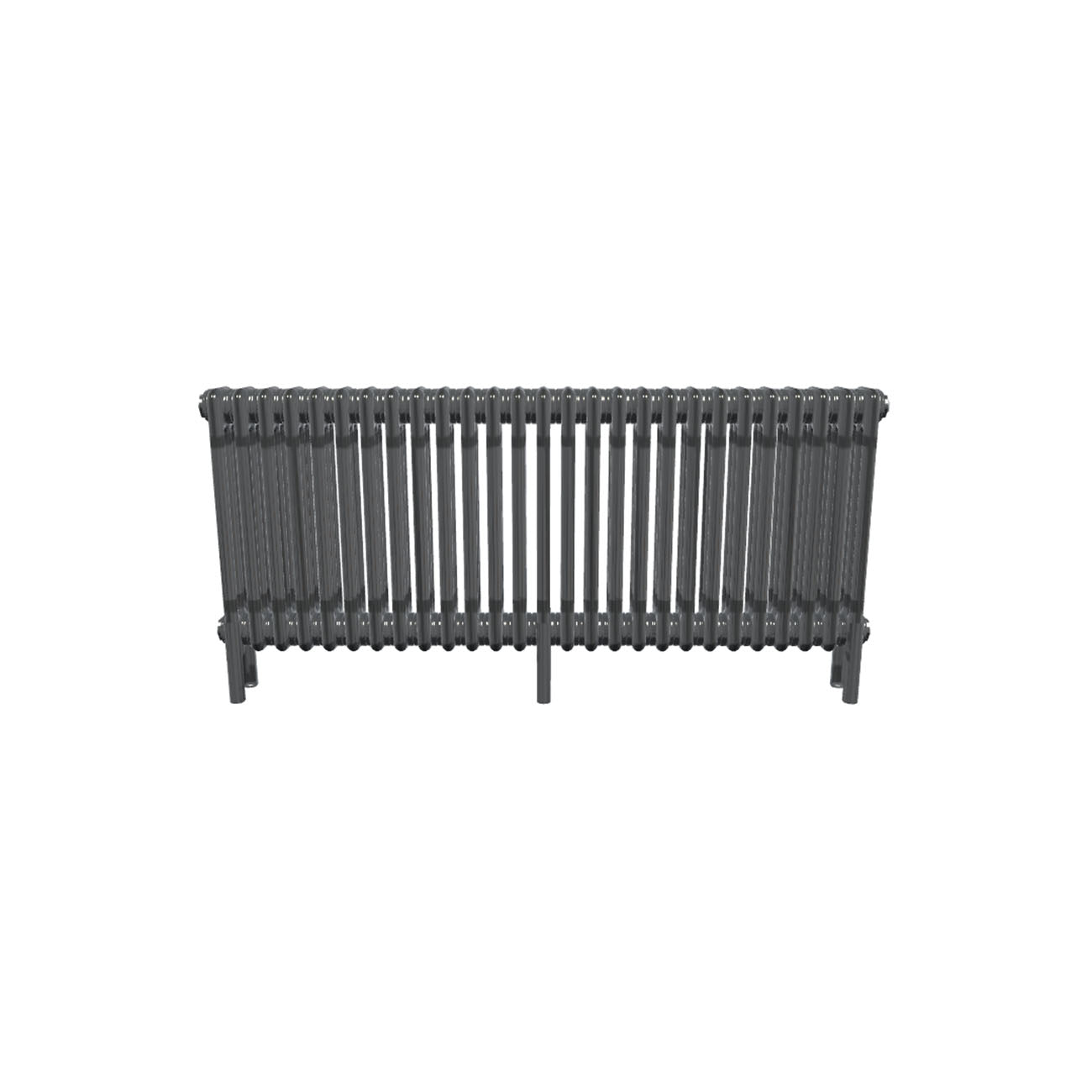 Bircham - Raw Metal Column Radiator H500mm x W1241mm 3 Column - Feet Included