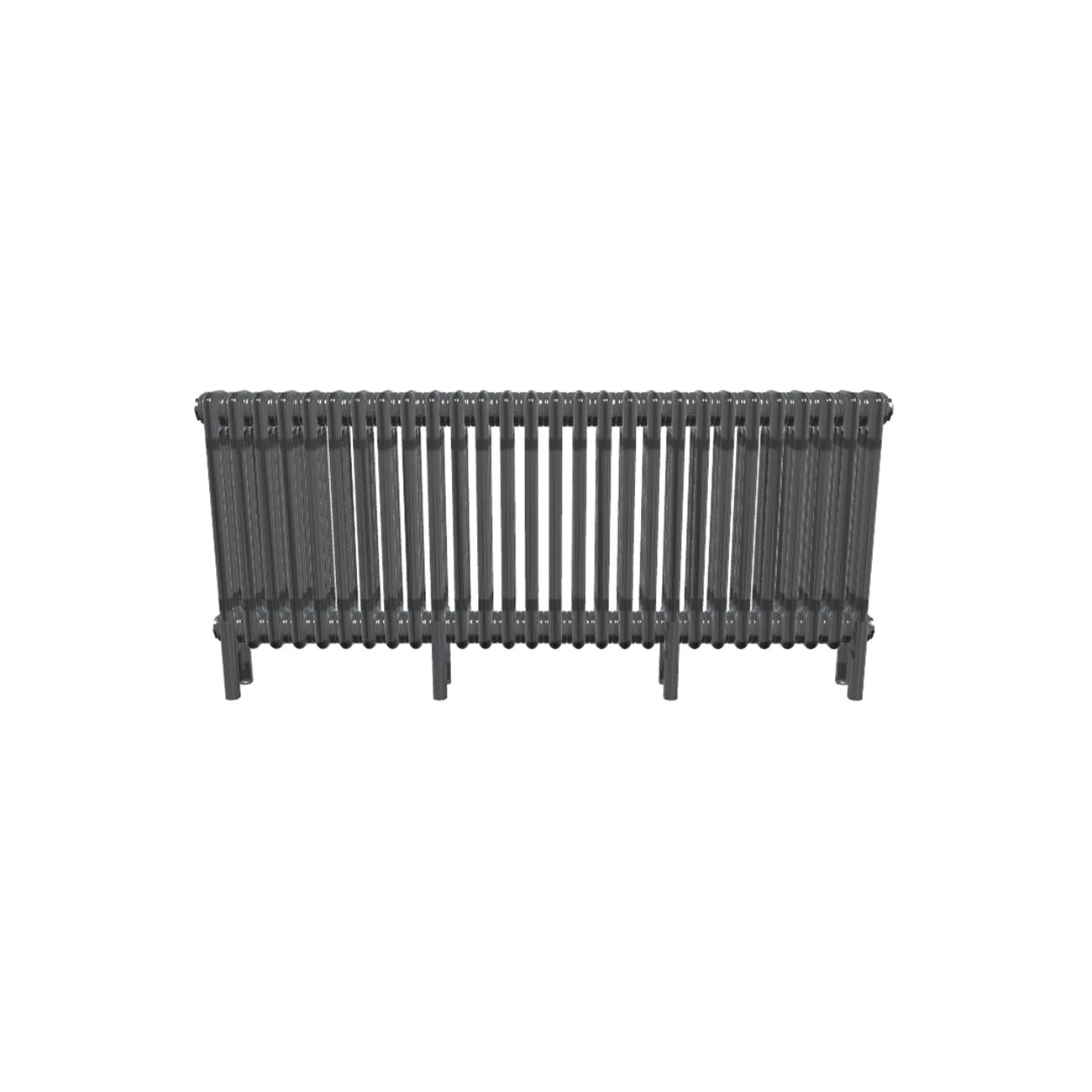 Bircham - Raw Metal Column Radiator H500mm x W1286mm 3 Column