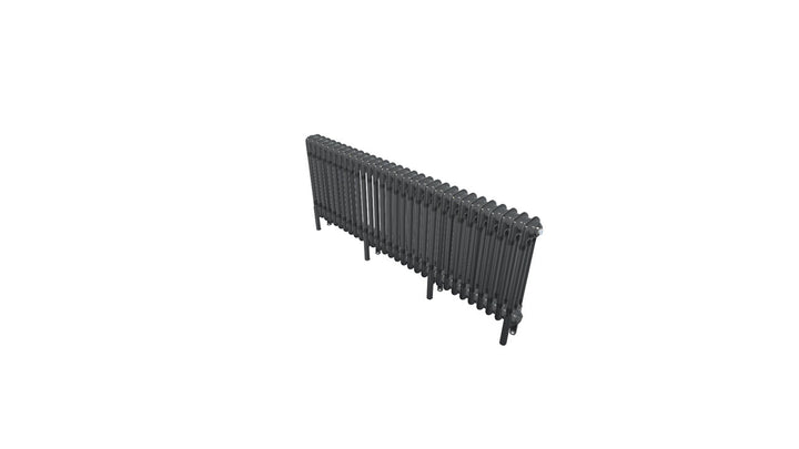 Bircham - Raw Metal Column Radiator H500mm x W1376mm 3 Column
