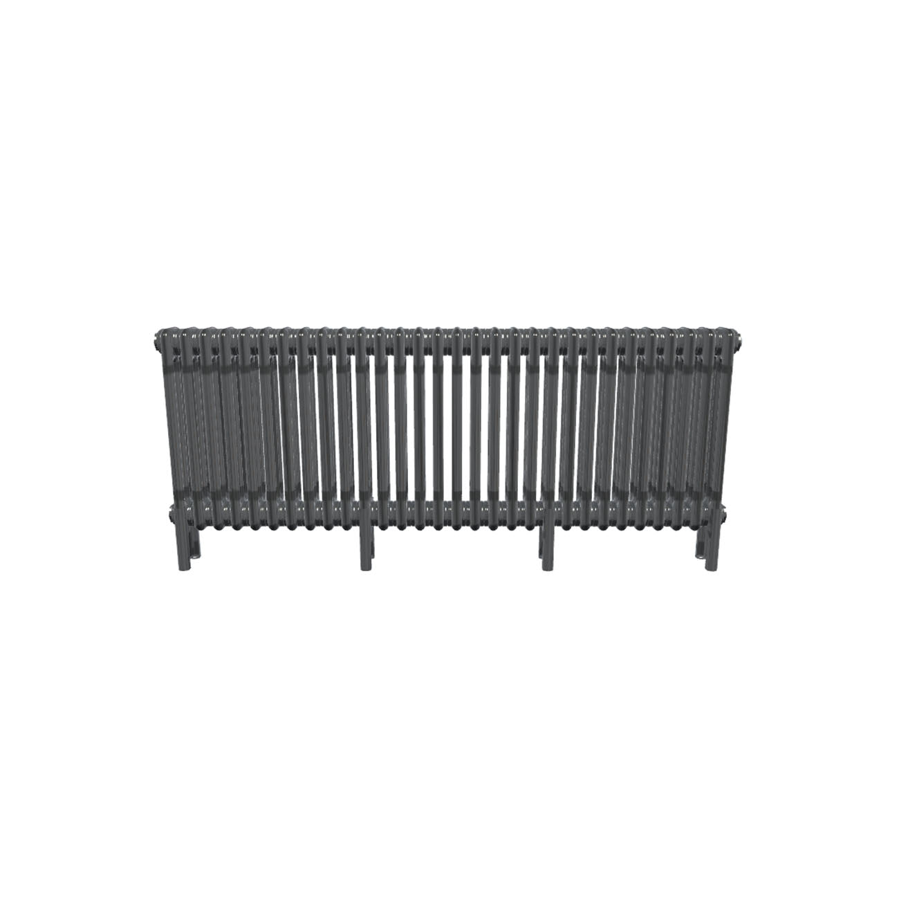 Bircham - Raw Metal Column Radiator H500mm x W1376mm 3 Column
