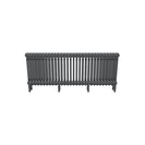Bircham - Raw Metal Column Radiator H500mm x W1376mm 3 Column - Feet Included