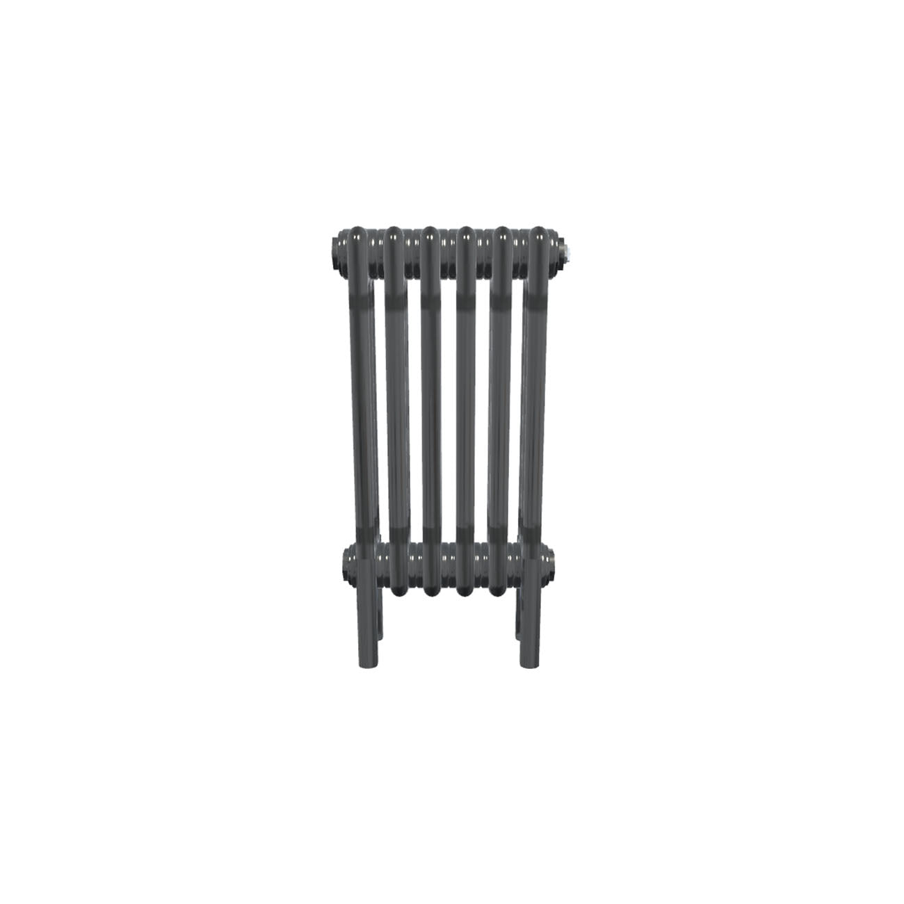 Bircham - Raw Metal Column Radiator H500mm x W296mm 3 Column - Feet Included