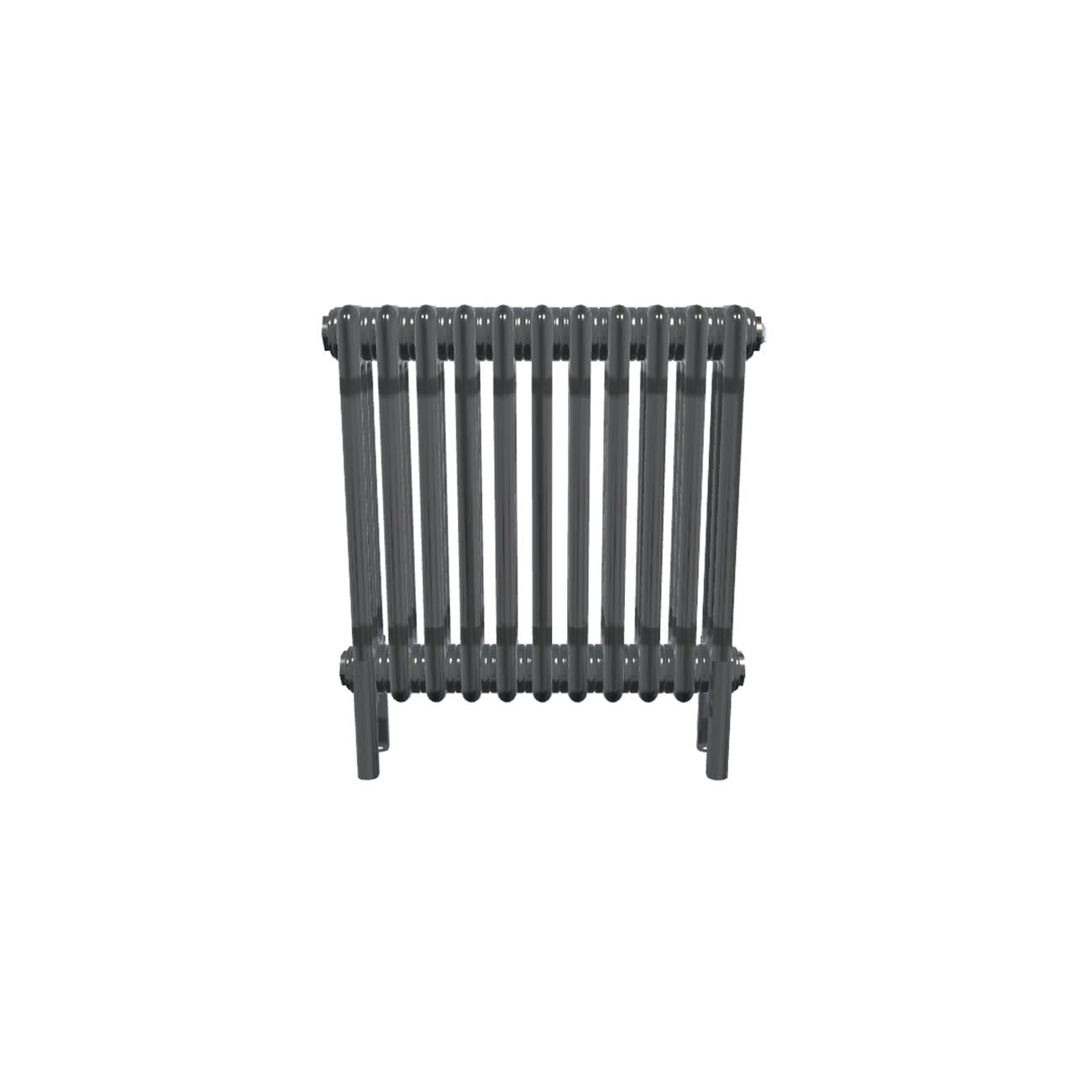 Bircham - Raw Metal Column Radiator H500mm x W521mm 3 Column