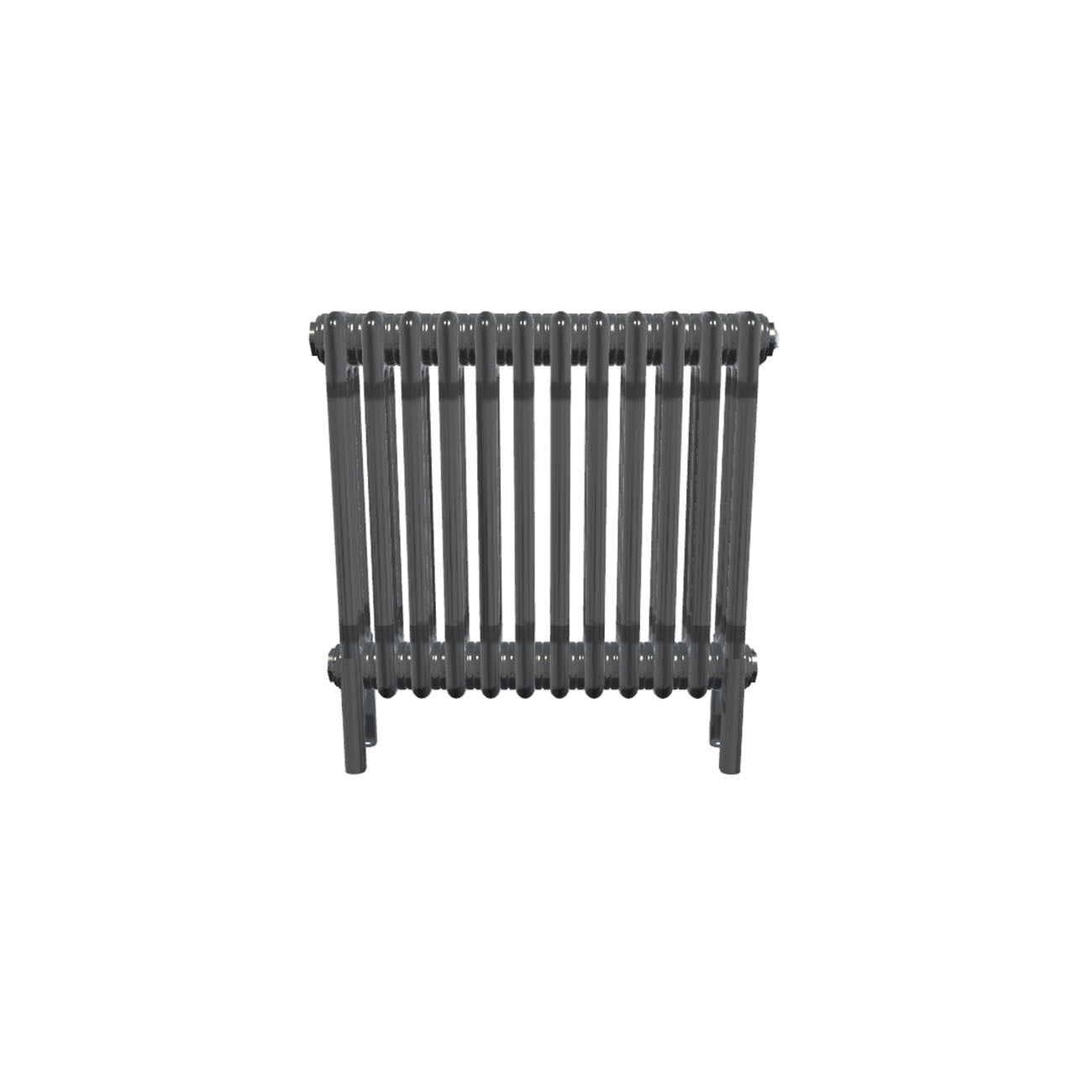 Bircham - Raw Metal Column Radiator H500mm x W566mm 3 Column