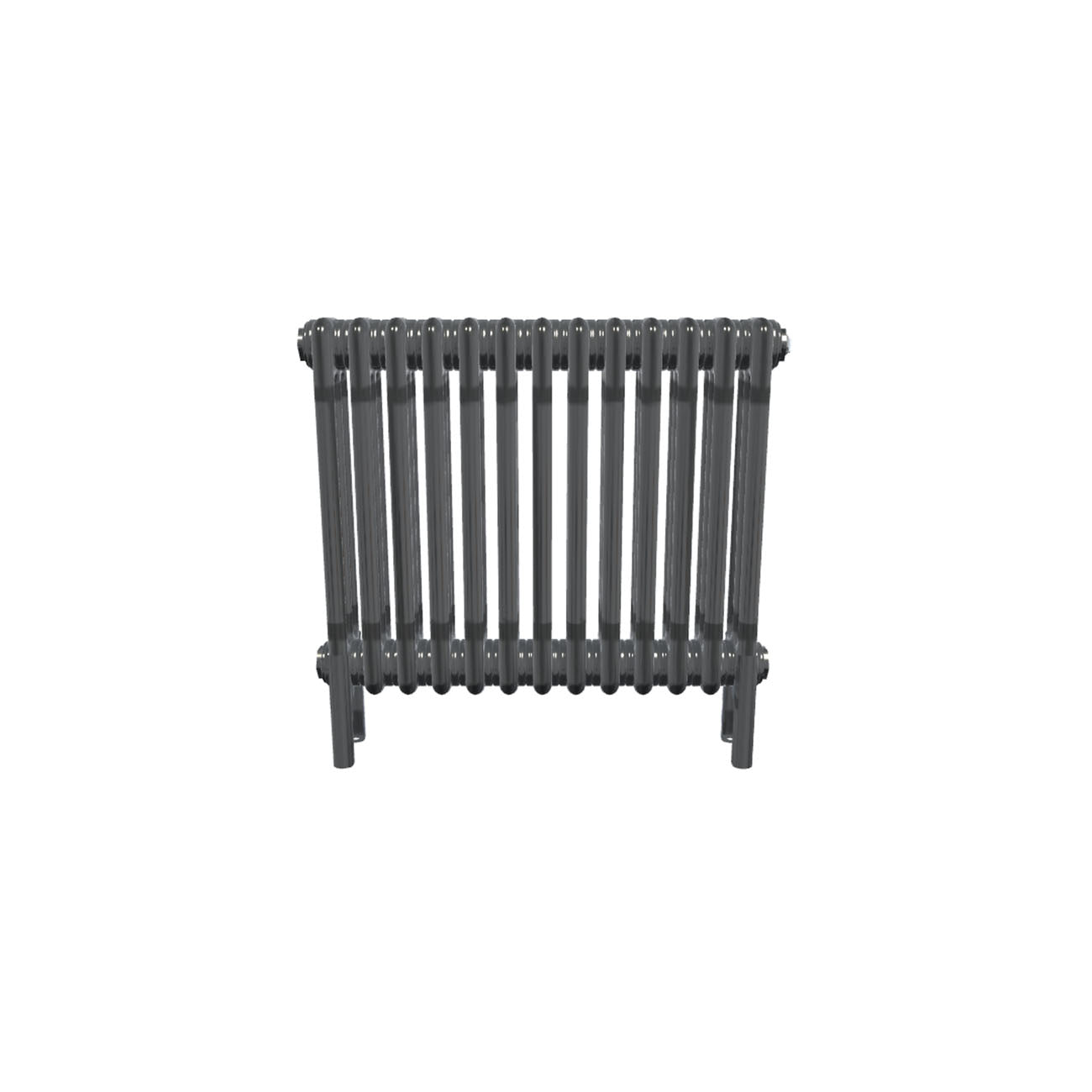 Bircham - Raw Metal Column Radiator H500mm x W611mm 3 Column