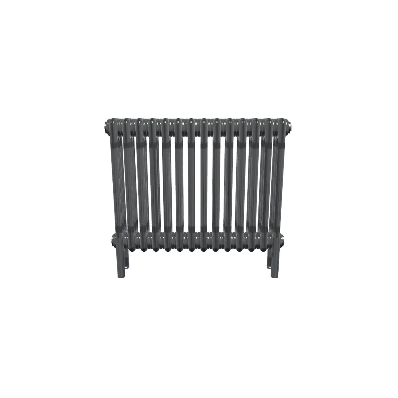 Bircham - Raw Metal Column Radiator H500mm x W656mm 3 Column