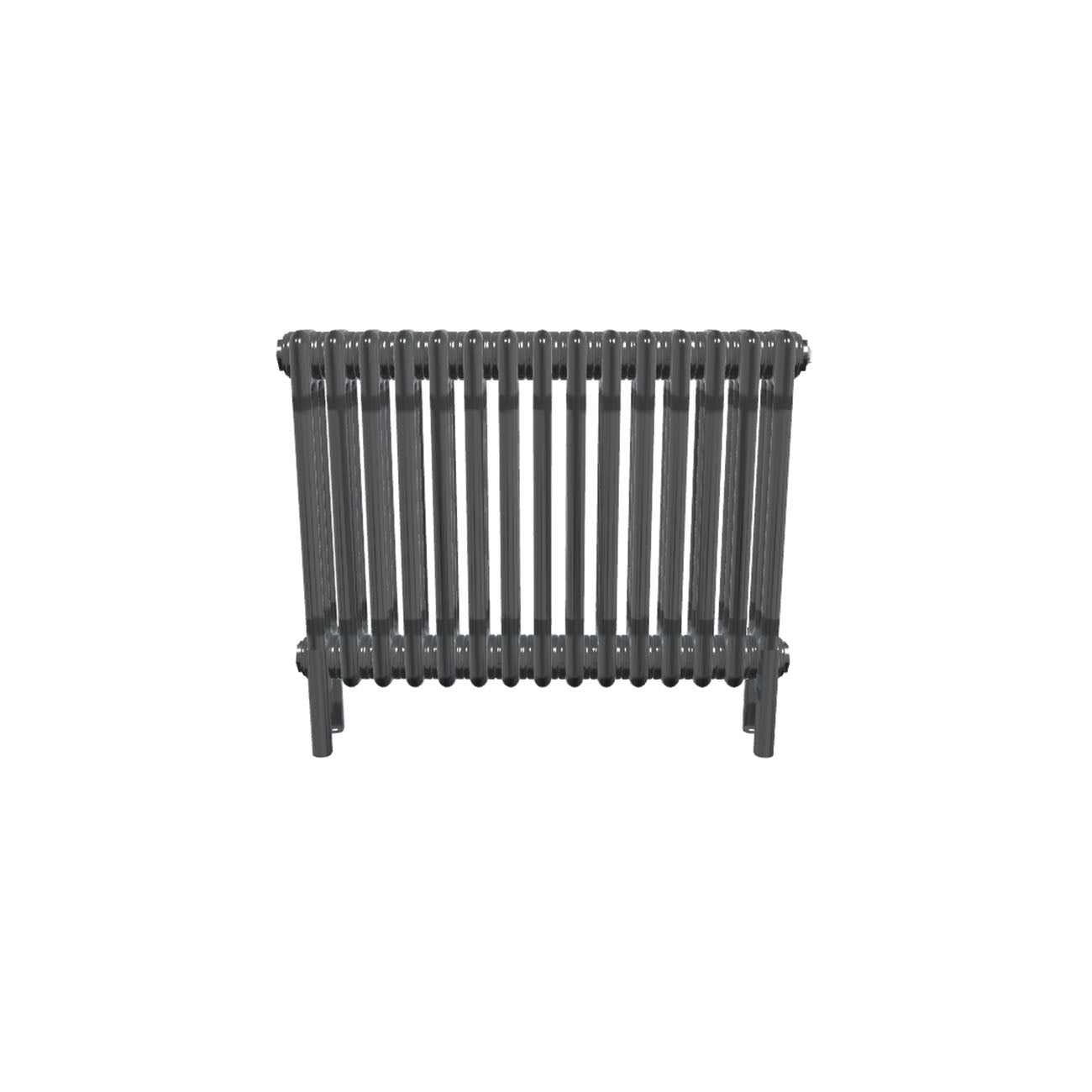 Bircham - Raw Metal Column Radiator H500mm x W701mm 3 Column