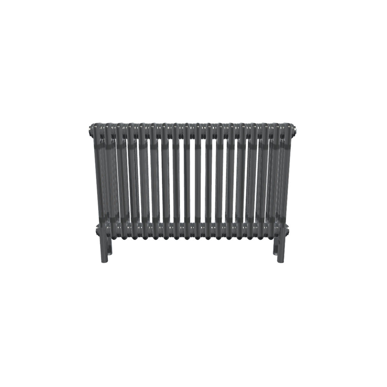 Bircham - Raw Metal Column Radiator H500mm x W836mm 3 Column - Feet Included