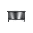 Bircham - Raw Metal Column Radiator H500mm x W881mm 3 Column - Feet Included