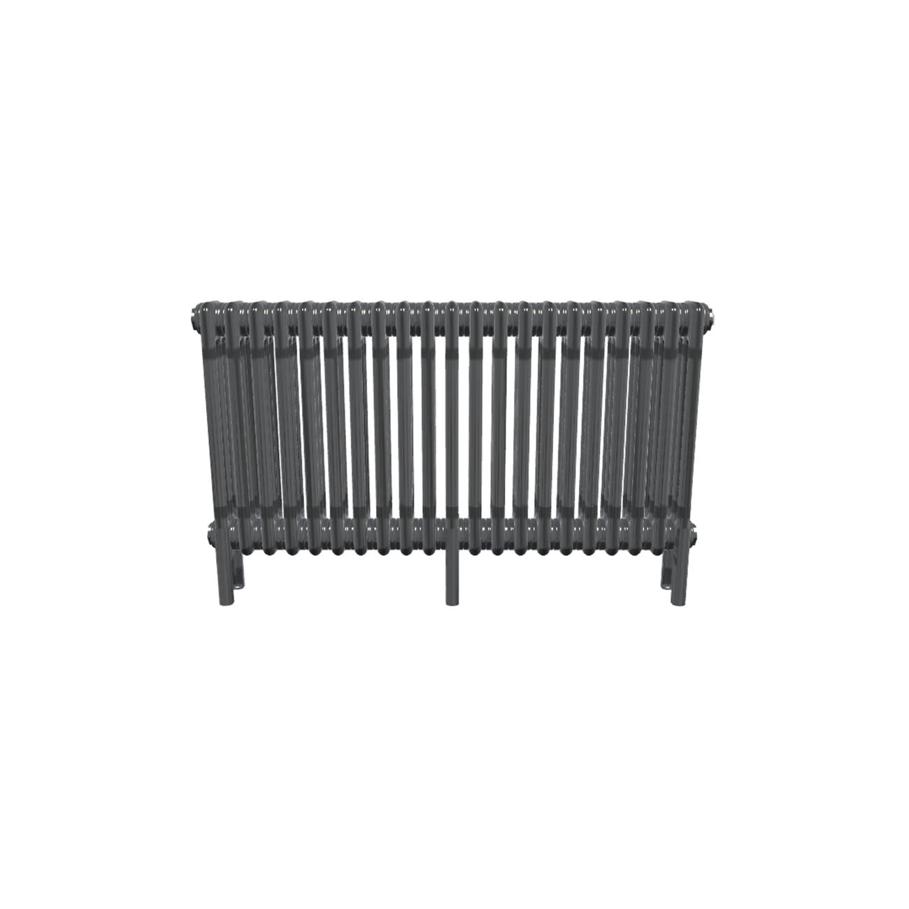 Bircham - Raw Metal Column Radiator H500mm x W971mm 3 Column