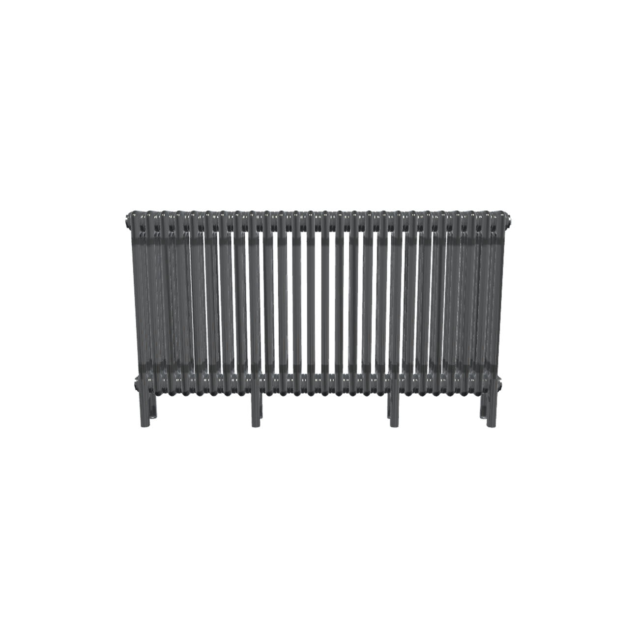 Bircham - Raw Metal Column Radiator H600mm x W1196mm 3 Column
